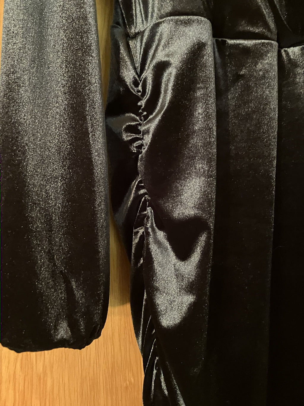 INC International Concepts Black Velvet Wrap Dress