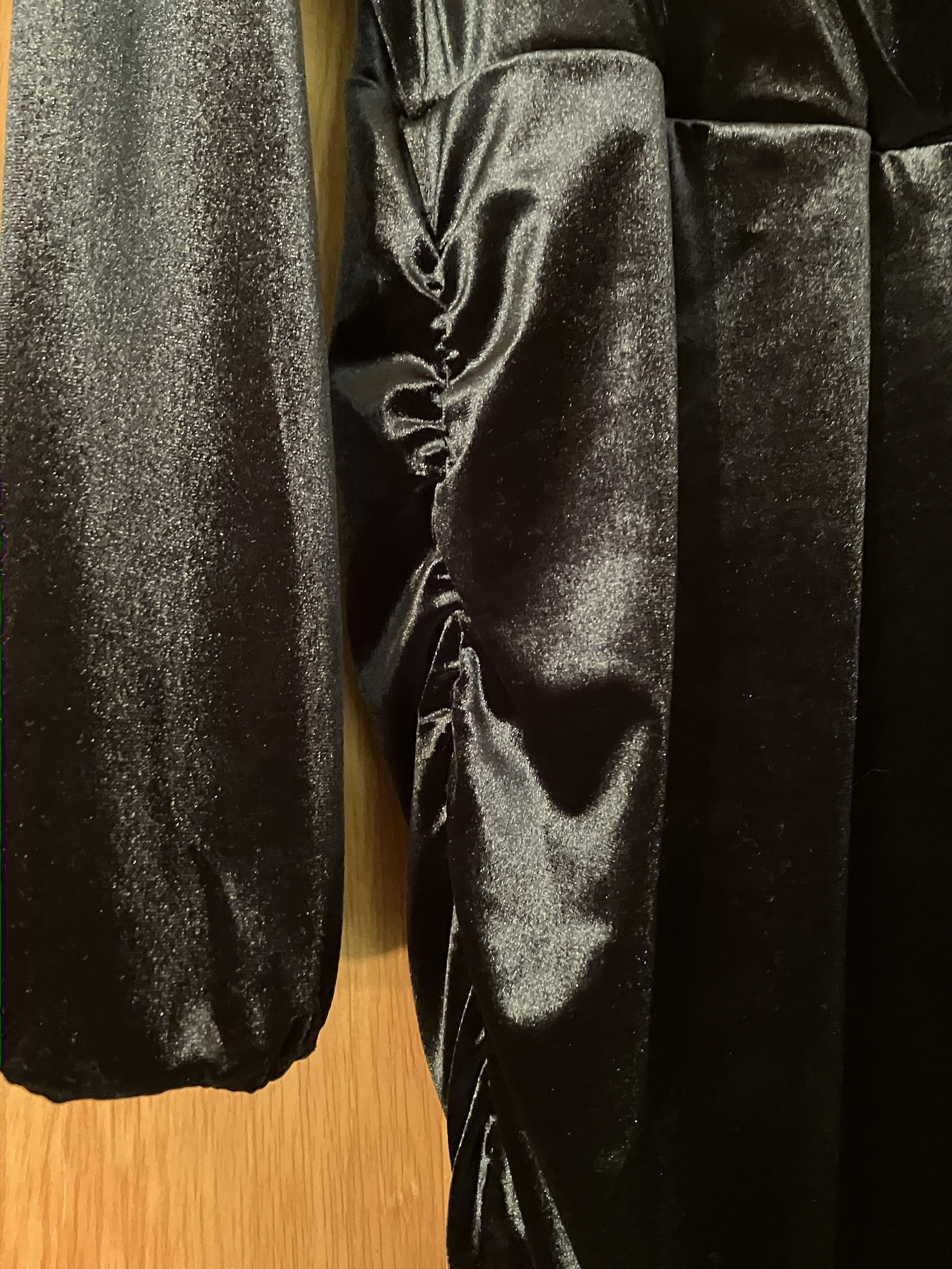 INC International Concepts Black Velvet Wrap Dress