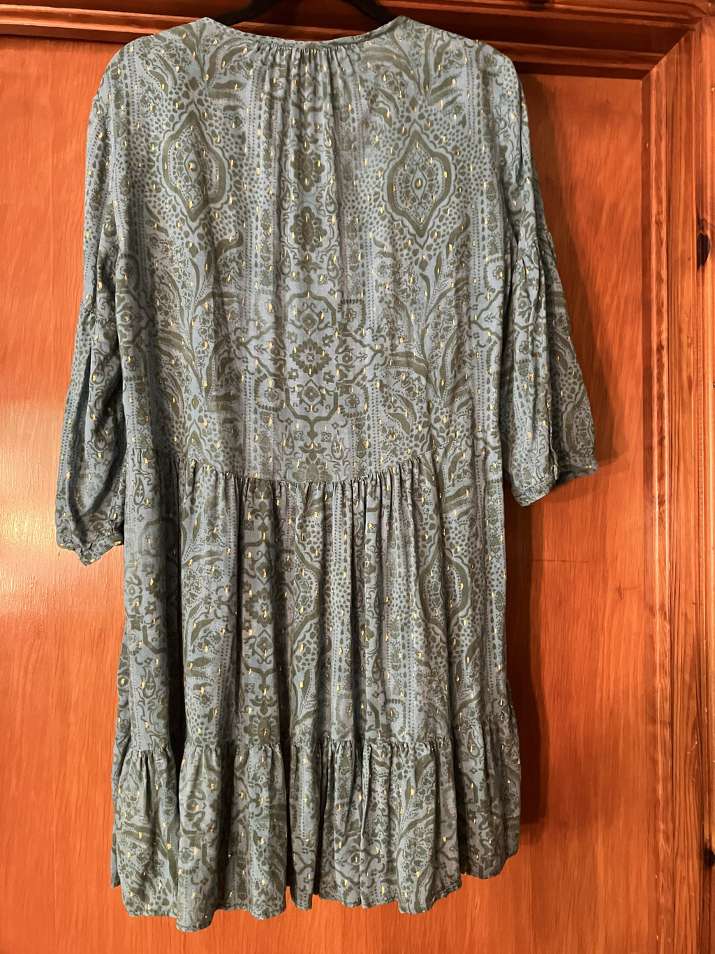 Zara Paisley Print Tiered Mini Dress