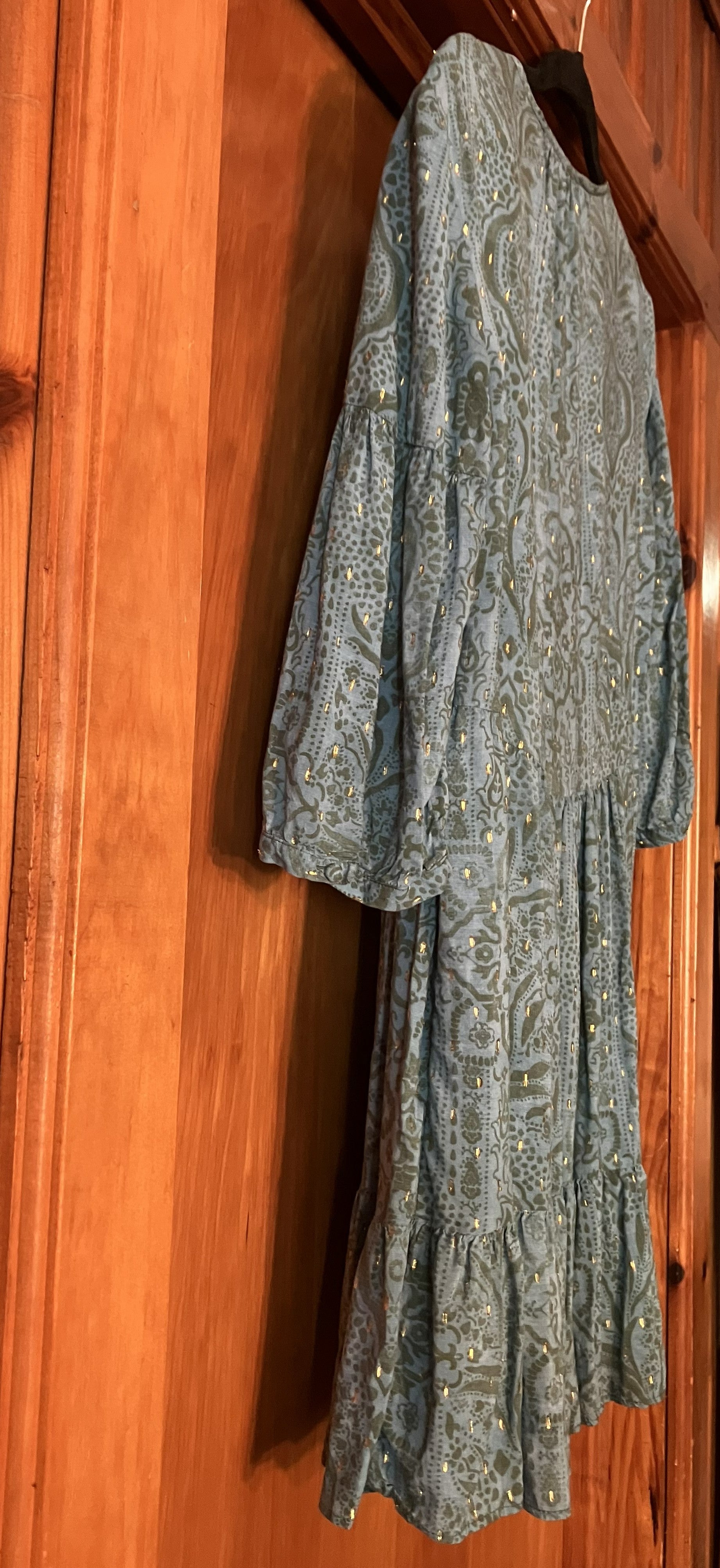 Zara Paisley Print Tiered Mini Dress